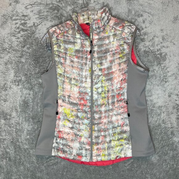 Eddie Bauer Women First Ascent Storm Down 800 Full Zip Colorful Puffer Vest S - Picture 1 of 11